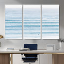 Ocean Wave Surfer Wall Art – Framed Minimal Seascape Canvas by MyGreatCanvas | Canvas Wall Art Prints | Photo Prints & Wall Decor