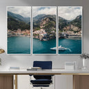 Amalfi Coast Wall Art – Framed Italian Seaside Canvas by MyGreatCanvas | Canvas Wall Art Prints | Photo Prints & Wall Decor