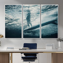 Underwater Surf Wall Art – Framed Ocean Wave Canvas Artwork, by MyGreatCanvas | Canvas Wall Art Prints | Photo Prints & Wall Decor
