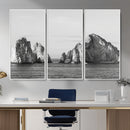 Coastal Wall Art – Framed Black White Ocean Canvas Artwork, by MyGreatCanvas | Canvas Wall Art Prints | Photo Prints & Wall Decor
