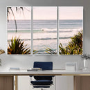 Ocean Surfer Wall Art Canvas Print – Framed Coastal Surf Art by MyGreatCanvas | Canvas Wall Art Prints | Photo Prints & Wall Decor