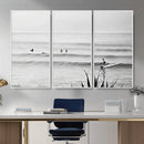 Surfer Silhouette Wall Art Canvas Print – Framed Calm Ocean by MyGreatCanvas | Canvas Wall Art Prints | Photo Prints & Wall Decor