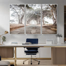 Cypress Tunnel Wall Art – Framed Misty Road Canvas Artwork, by MyGreatCanvas | Canvas Wall Art Prints | Photo Prints & Wall Decor