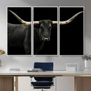 Longhorn Cattle Wall Art Canvas Print – Framed Texas Ranch by MyGreatCanvas | Canvas Wall Art Prints | Photo Prints & Wall Decor