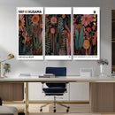 Modern Japanese Wall Art Canvas Print – Framed Abstract