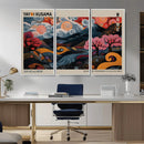 Modern Japanese Wall Art Canvas Print – Framed Contemporary