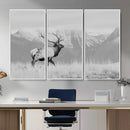 Elk Wildlife Wall Art Canvas Print – Framed Mountain Elk Art by MyGreatCanvas | Canvas Wall Art Prints | Photo Prints & Wall Decor