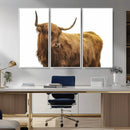 Highland Cow Wall Art Canvas Print – Framed Farmhouse Rustic by MyGreatCanvas | Canvas Wall Art Prints | Photo Prints & Wall Decor