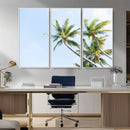 Palm Trees Wall Art Canvas Print – Framed Tropical Coastal