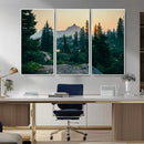 Mountain Wall Art Canvas Print – Framed Forest Serenity by MyGreatCanvas | Canvas Wall Art Prints | Photo Prints & Wall Decor