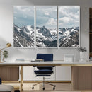 Snowy Peaks Wall Art Canvas Print – Alpine Wilderness
