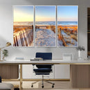 Ocean Sunset Wall Art Canvas Print – Nautical Beach