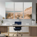 Beach Landscape Wall Art Canvas Print – Framed Sand Dune