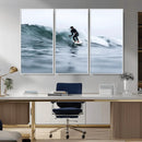Surfer on Wave Wall Art Canvas Print – Framed Ocean by MyGreatCanvas | Canvas Wall Art Prints | Photo Prints & Wall Decor