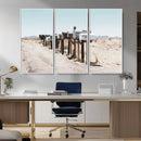 Desert Mailboxes Canvas Print – Framed Minimal Western by MyGreatCanvas | Canvas Wall Art Prints | Photo Prints & Wall Decor