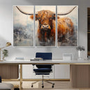 Scottish Highland Wall Art Canvas Print, Framed Longhorn Art by MyGreatCanvas | Canvas Wall Art Prints | Photo Prints & Wall Decor