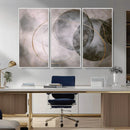 Abstract Grey Gold Wall Art – Modern Geometric Canvas by MyGreatCanvas | Canvas Wall Art Prints | Photo Prints & Wall Decor