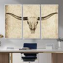 Longhorn Skull Wall Art Canvas Print – Rustic Western by MyGreatCanvas | Canvas Wall Art Prints | Photo Prints & Wall Decor