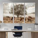 Texas Longhorn Cattle Wall Art, Rustic Western Ranch Canvas by MyGreatCanvas | Canvas Wall Art Prints | Photo Prints & Wall Decor