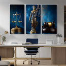 Lady Justice Wall Art Canvas Print – Elegant Gold Legal by MyGreatCanvas | Canvas Wall Art Prints | Photo Prints & Wall Decor