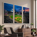 Target Field Wall Art Canvas Print – Baseball Stadium Scene,