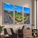 Wrigley Field Baseball Stadium Canvas Wall Art – Packed