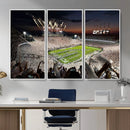 Epic Night Football Stadium Wall Art Canvas Print, Fireworks by MyGreatCanvas | Canvas Wall Art Prints | Photo Prints & Wall Decor