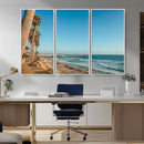 Scenic Beach Wall Art Canvas Print – Tall Palm Trees, Sandy by MyGreatCanvas | Canvas Wall Art Prints | Photo Prints & Wall Decor