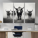 Texas Longhorn Wall Art Canvas Print, Framed Speckled Cow by MyGreatCanvas | Canvas Wall Art Prints | Photo Prints & Wall Decor
