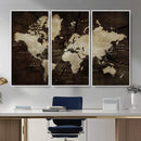 Vibrant Watercolor World Map Wall Art – Stunning Multicolor by MyGreatCanvas | Canvas Wall Art Prints | Photo Prints & Wall Decor