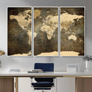 Large Framed Vintage World Map Wall Art Print for Home Wall by MyGreatCanvas | Canvas Wall Art Prints | Photo Prints & Wall Decor