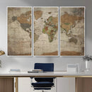 World Map Canvas Print – Framed Travel Map Wall Art for by MyGreatCanvas | Canvas Wall Art Prints | Photo Prints & Wall Decor