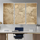 Colorful Watercolor World Map Canvas Wall Art – Framed by MyGreatCanvas | Canvas Wall Art Prints | Photo Prints & Wall Decor