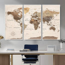 World Map Canvas Print – Framed Detailed Map of the World by MyGreatCanvas | Canvas Wall Art Prints | Photo Prints & Wall Decor