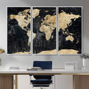 Framed Large World Map Wall Art Canvas Print for Living Room by MyGreatCanvas | Canvas Wall Art Prints | Photo Prints & Wall Decor