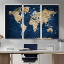 World Map Canvas Print – Framed Travel Map Wall Art for by MyGreatCanvas | Canvas Wall Art Prints | Photo Prints & Wall Decor