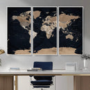Grunge Wall Art World Map Canvas Print by MyGreatCanvas | Canvas Wall Art Prints | Photo Prints & Wall Decor