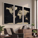 World Map Wall Art Print – Detailed Map of the World Wall