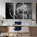 Elephant Family Wall Art Canvas, Framed Elephant Family by MyGreatCanvas | Canvas Wall Art Prints | Photo Prints & Wall Decor