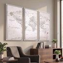 World Map Canvas Print – Detailed Map of the World Wall Art
