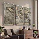World Map Canvas Print – Detailed Map of the World Wall Art