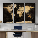 Extra Large World Map Canvas Print – Detailed Map Classic