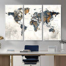 World Map Wall Art Canvas Print for Office Wall Decor by MyGreatCanvas | Canvas Wall Art Prints | Photo Prints & Wall Decor