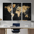 World Map Canvas Wall Art with Famous Landmarks – Framed by MyGreatCanvas | Canvas Wall Art Prints | Photo Prints & Wall Decor
