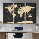 World Map Canvas Print – Detailed Map of the World Wall Art by MyGreatCanvas | Canvas Wall Art Prints | Photo Prints & Wall Decor