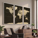 World Map Canvas Print – Framed World Map Wall Art for