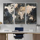 World Map Canvas Print – Detailed Map of the World Wall Art by MyGreatCanvas | Canvas Wall Art Prints | Photo Prints & Wall Decor