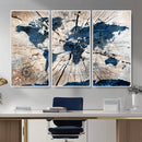 Rustic World Map Canvas Print – Framed Wall Art for Couples, by MyGreatCanvas | Canvas Wall Art Prints | Photo Prints & Wall Decor