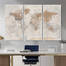 Detailed World Map Wall Art Canvas Print for Home and Office Decor by MyGreatCanvas | Canvas Wall Art Prints | Photo Prints & Wall Decor