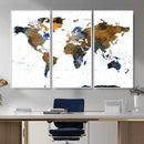 Colorful Watercolor World Map Canvas Wall Art – Framed by MyGreatCanvas | Canvas Wall Art Prints | Photo Prints & Wall Decor